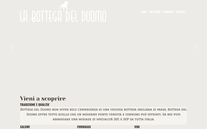 Screenshot του bottegadelduomo.it