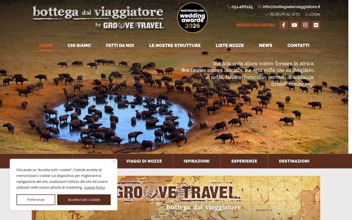 Screenshot of bottegadelviaggiatore.it