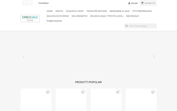 Screenshot of bottegaerbecervia.it