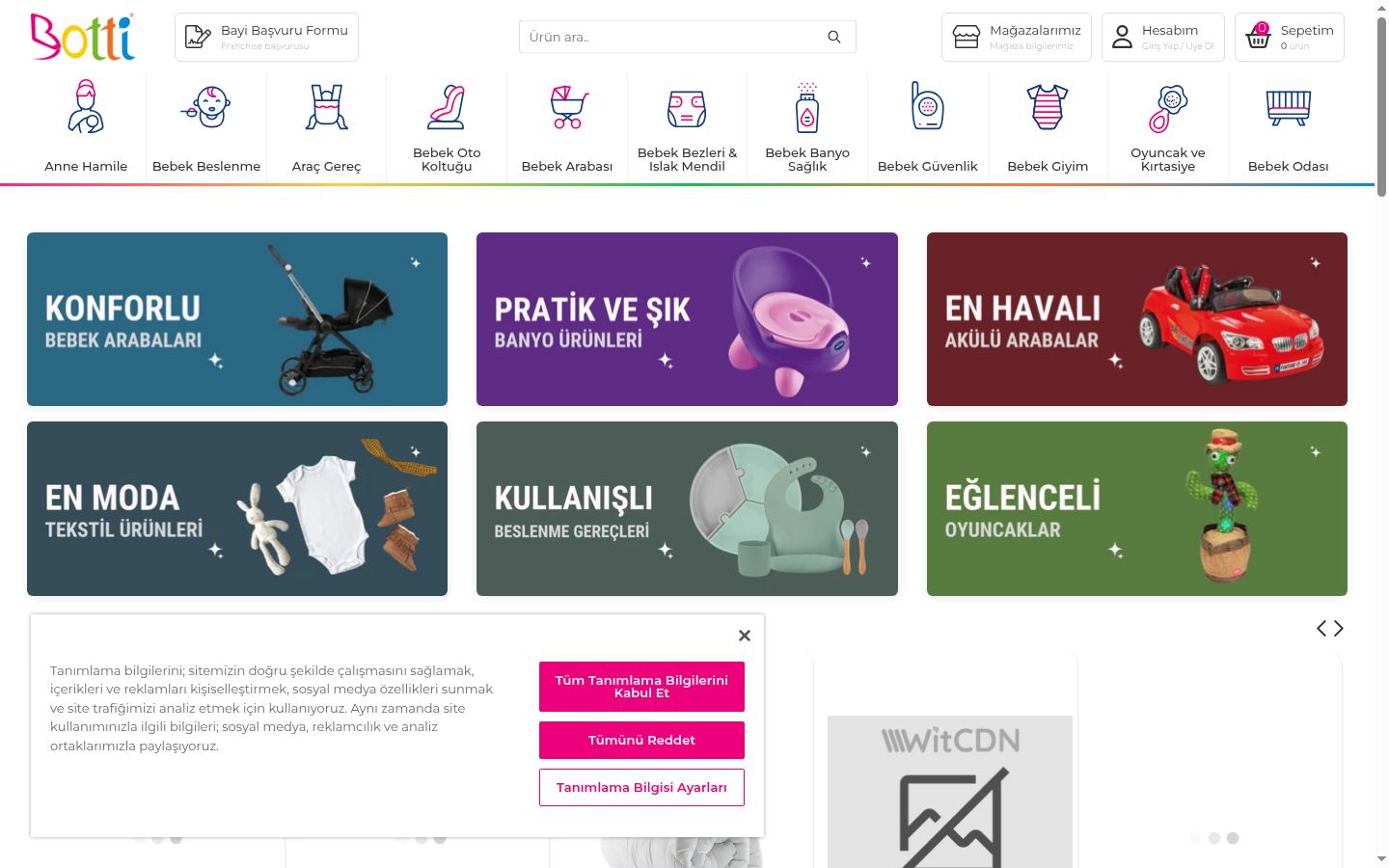 Sutikimo reklamjuostės, rodytos prieš bet kokią sąveiką, ekrano kopija