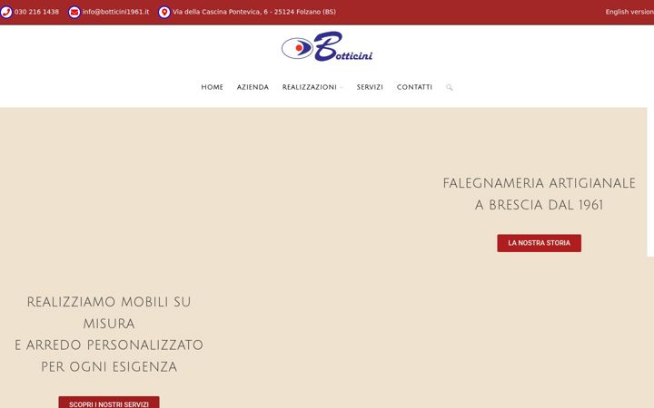 Screenshot of botticinifratelli.it