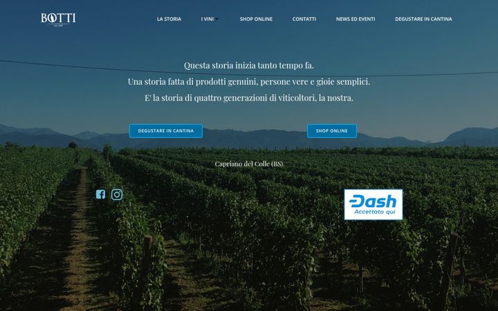 Screenshot of bottivini.it