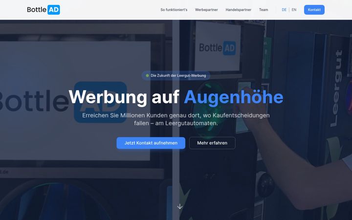Screenshot of bottle-ad.de