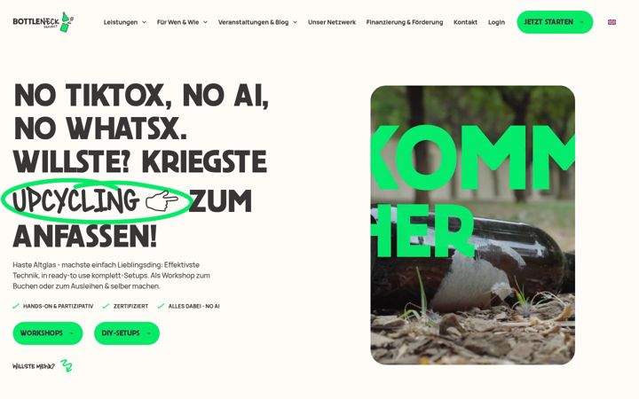 Screenshot του bottleneck-project.org