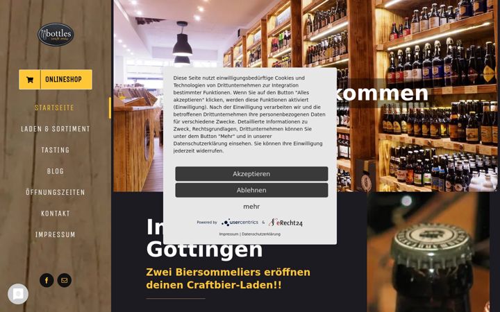 Ekrano kopija bottles-goettingen.de
