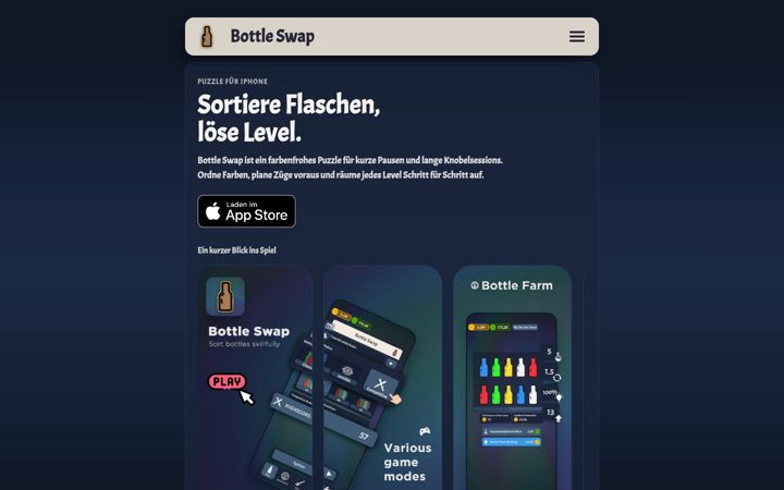 Screenshot of bottleswap.de