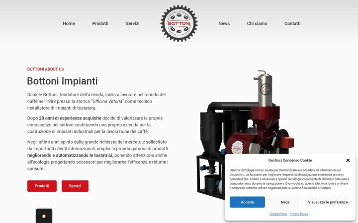 Screenshot of bottonimpianti.it