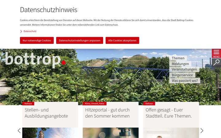 Screenshot of bottrop.de