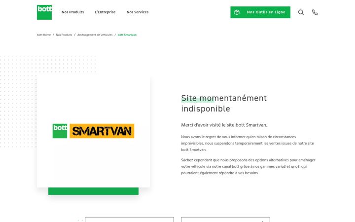 Screenshot of bottsmartvan.fr