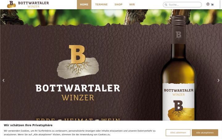 Screenshot of bottwartalerwinzer.de