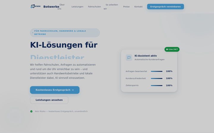 Screenshot of botwerke.com