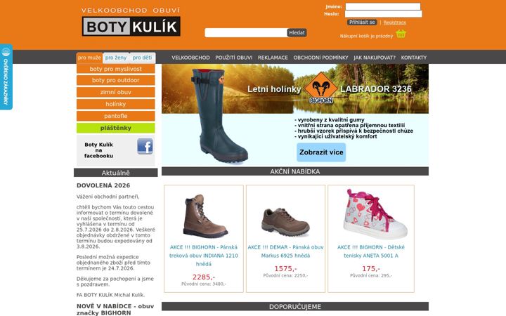 Screenshot of boty-kulik.cz