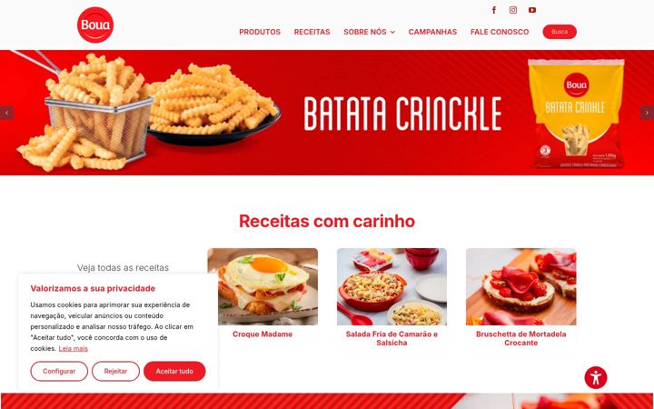Posnetek zaslona boua.com.br