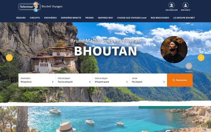 Screenshot of boubet-voyages.com