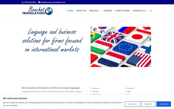 Screenshot of bouchat-translation.com