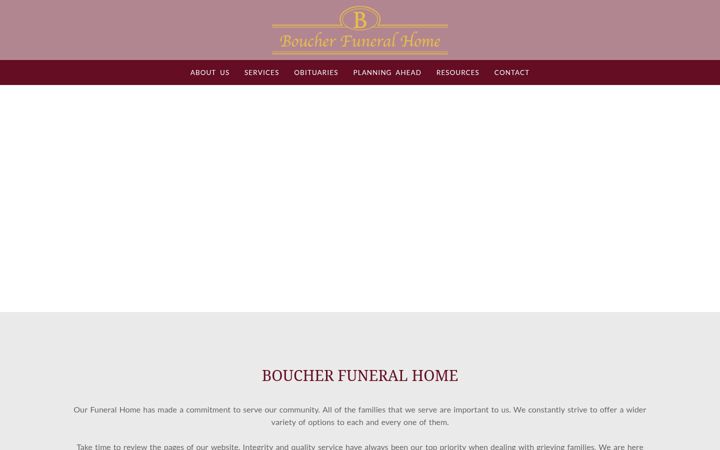 Screenshot of boucherfh.com