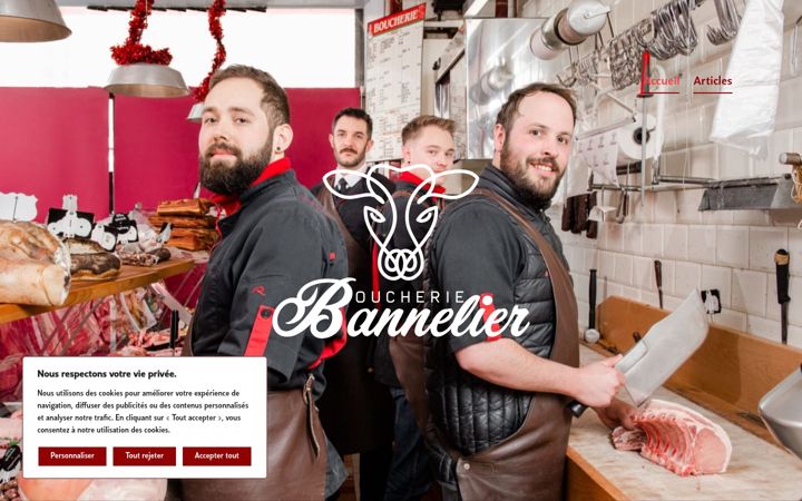 Screenshot ta' boucherie-bannelier.fr