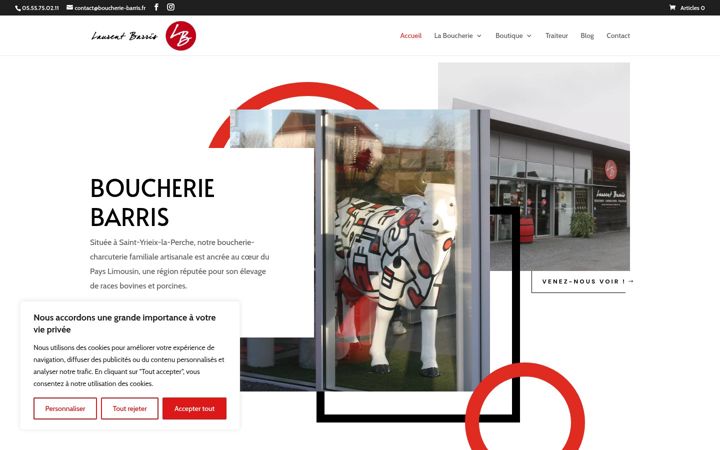Screenshot ta' boucherie-barris.fr