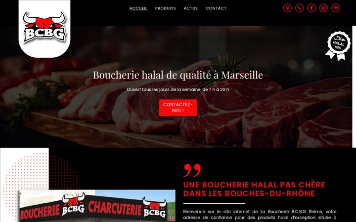 Zrzut ekranu boucherie-bcbg.fr