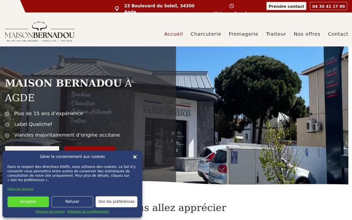 Zrzut ekranu boucherie-bernadou.fr