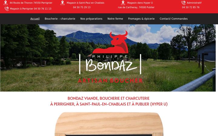 Zrzut ekranu boucherie-bondaz-viande.fr