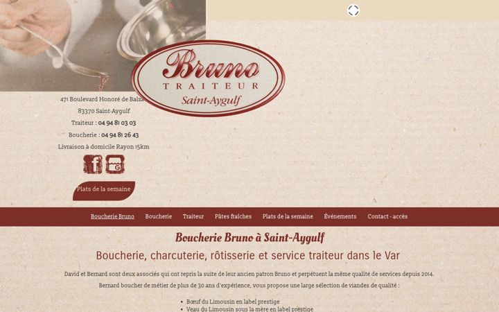 Zrzut ekranu boucherie-bruno-traiteur.fr