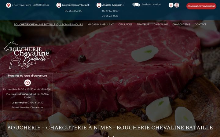 Screenshot of boucherie-chevaline-bataille.fr