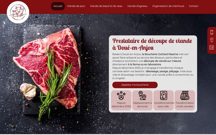 Screenshot of boucherie-cochard-maxime.fr