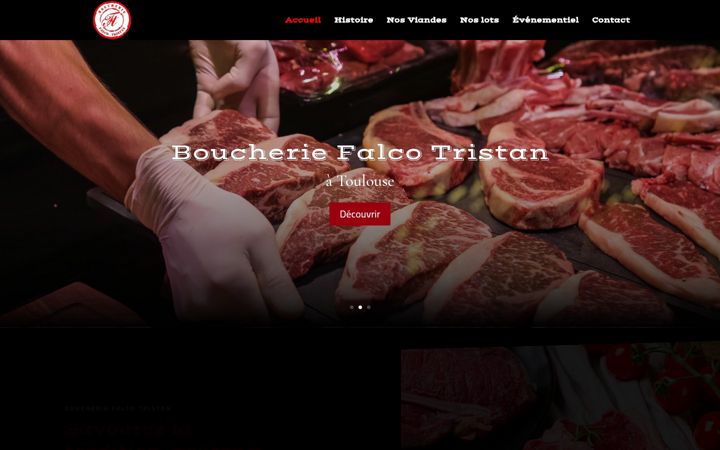 Screenshot of boucherie-falco-tristan-31.fr