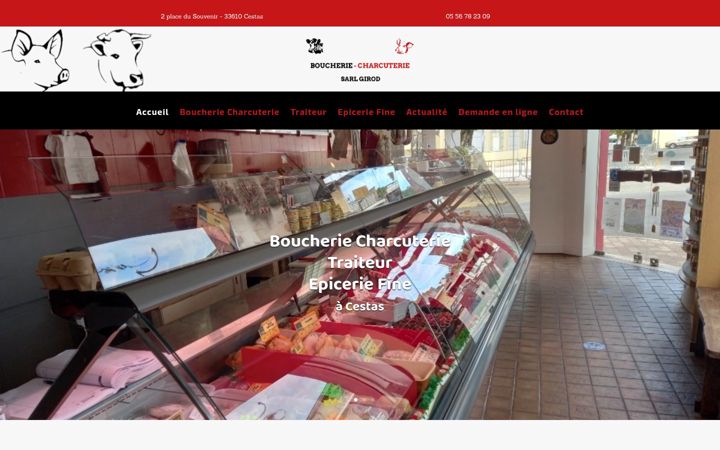 Screenshot of boucherie-girod-cestas.fr