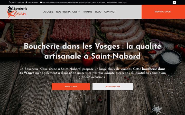 Screenshot ta' boucherie-klein.fr