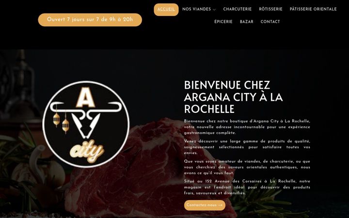 Screenshot του boucherie-larochelle-halal.fr