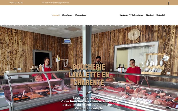 Screenshot του boucherie-lavalette-charente.fr