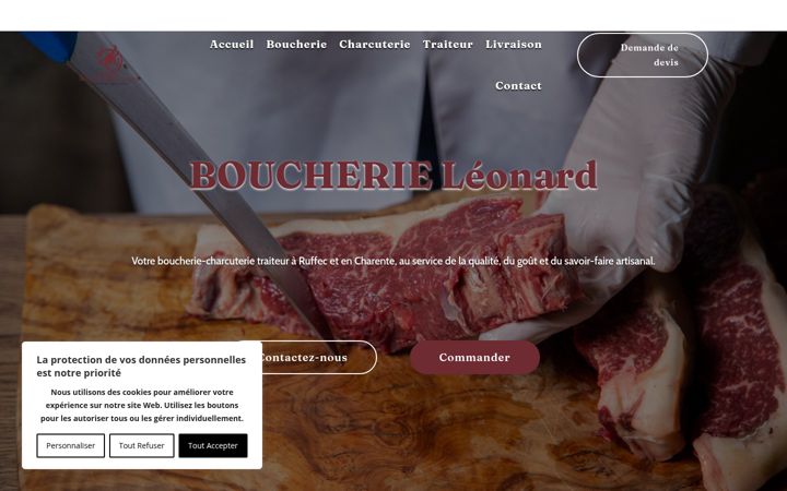 Screenshot of boucherie-leonard.fr
