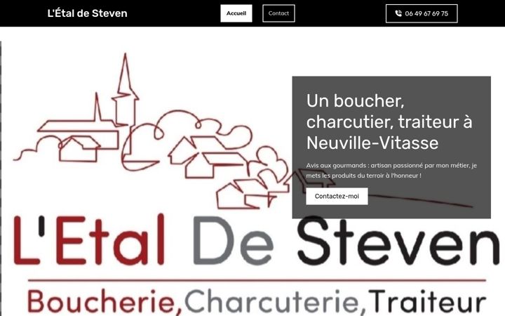 Snímek obrazovky boucherie-letaldesteven.fr