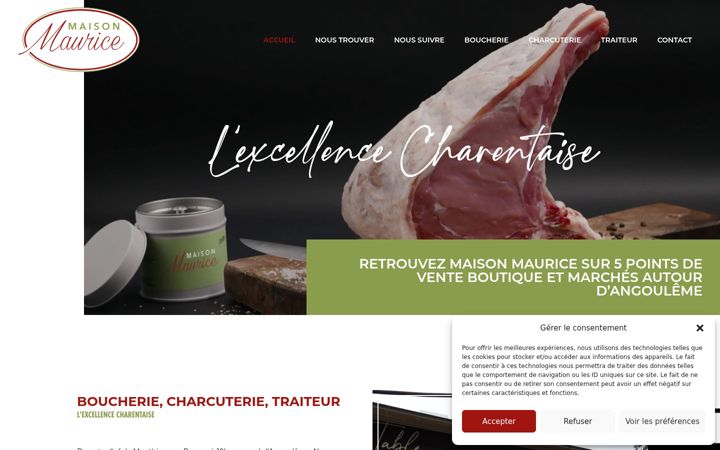Screenshot of boucherie-maison-maurice.fr