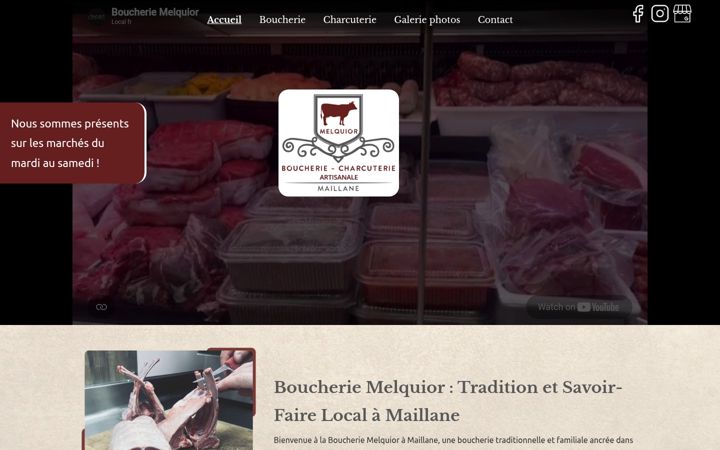 Screenshot του boucherie-melquior.fr