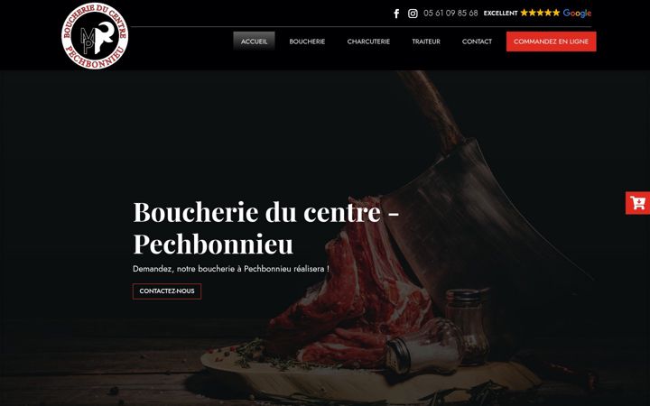 Zrzut ekranu boucherie-pechbonnieu.fr