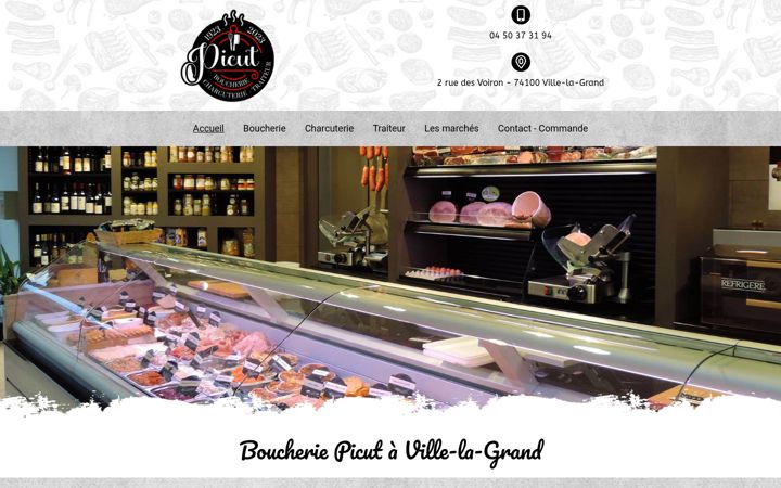 Zrzut ekranu boucherie-picut.fr