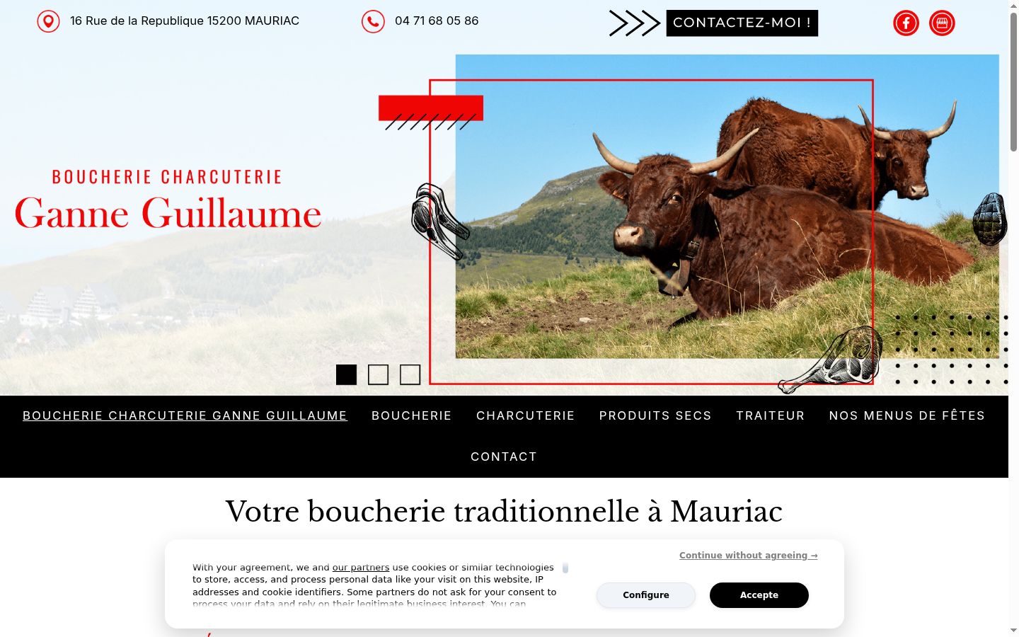 Screenshot van de toestemmingsbanner zoals getoond vóór enige interactie
