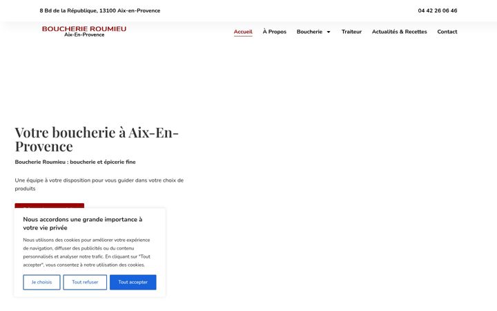 Screenshot of boucherieaixenprovence.fr
