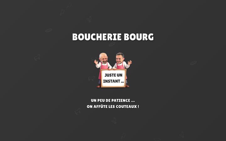 Ekraanipilt saidist boucheriebourg.fr