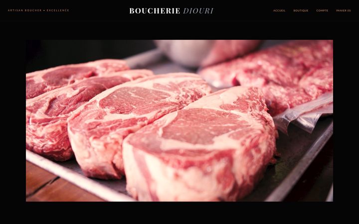 Screenshot of boucheriediouri.com
