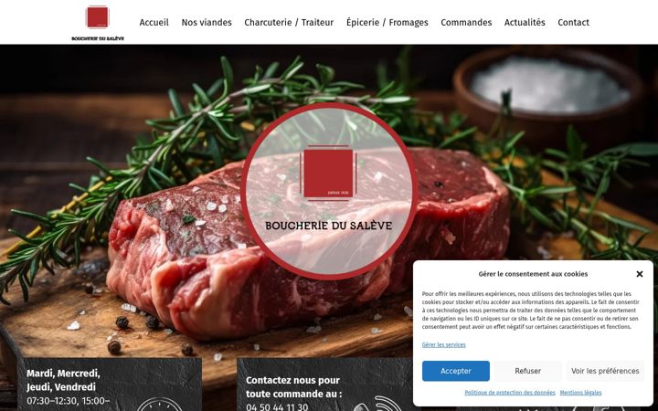 Screenshot of boucheriedusaleve.fr