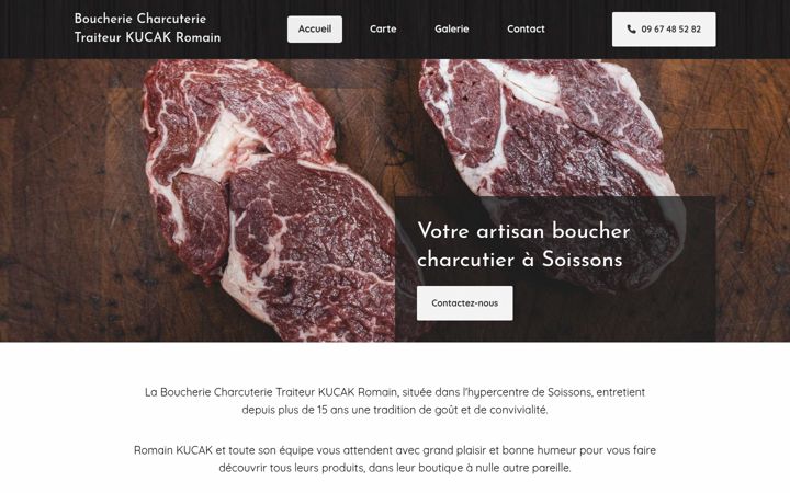 Screenshot of boucheriekucak.fr
