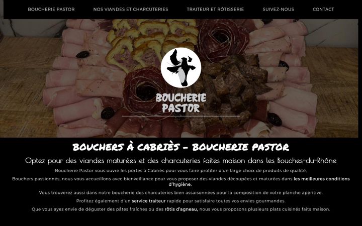 Snímek obrazovky boucheriepastor.fr