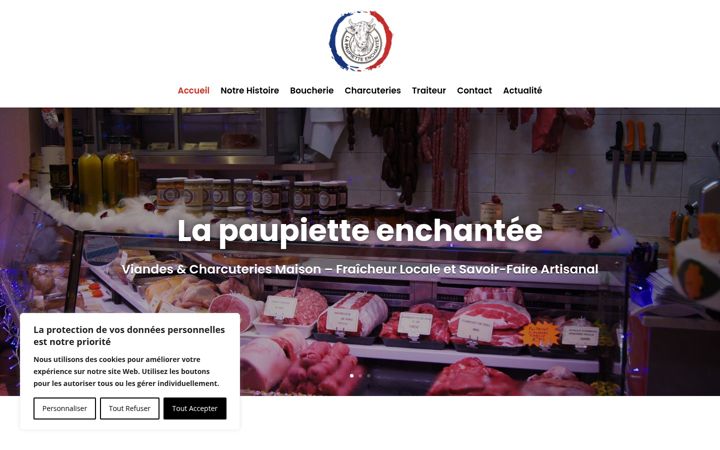 Screenshot of boucheriesaintyrieixlaperche.fr