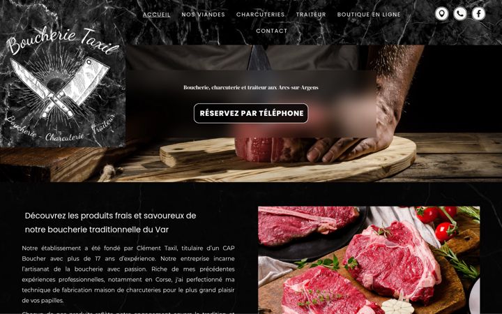 Screenshot of boucherietaxil.fr