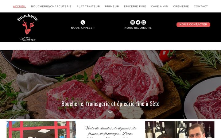 Screenshot of boucherievatuone.fr