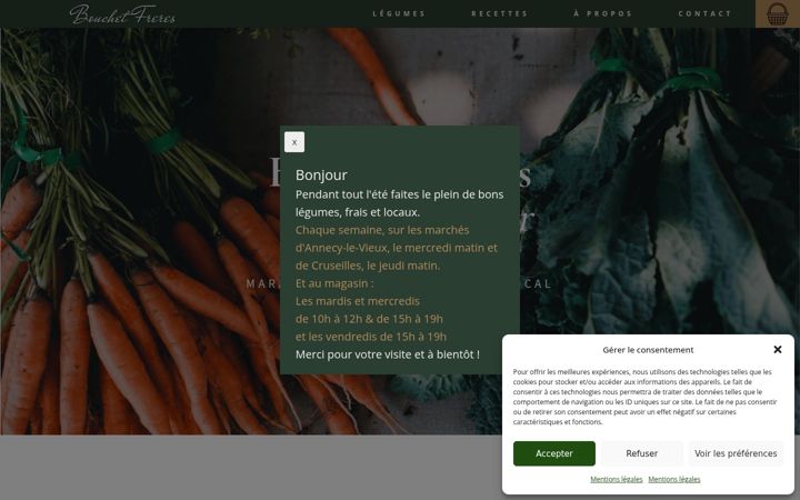 Screenshot of bouchetfreres.com